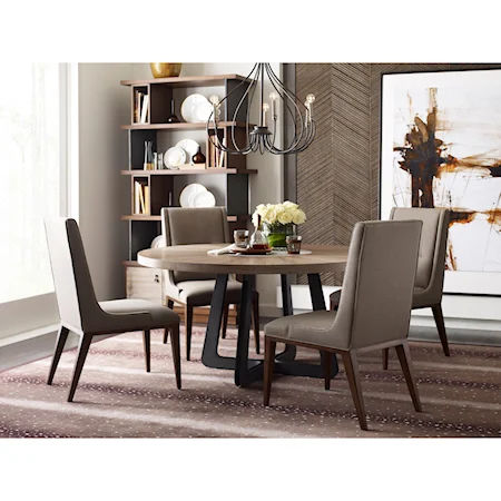 Contemporary Casual Dining Room Group with Round Table
